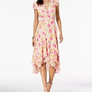 BETSEY JOHNSON Floral-Print Wrap Dress